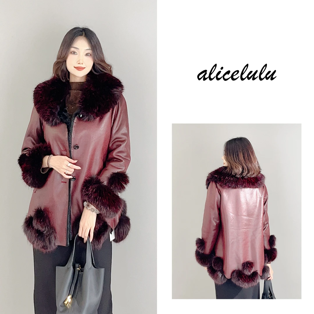 1 ALICE “富贵人家”毛领外套 华美贵气 名媛斗篷 S2140201Tr