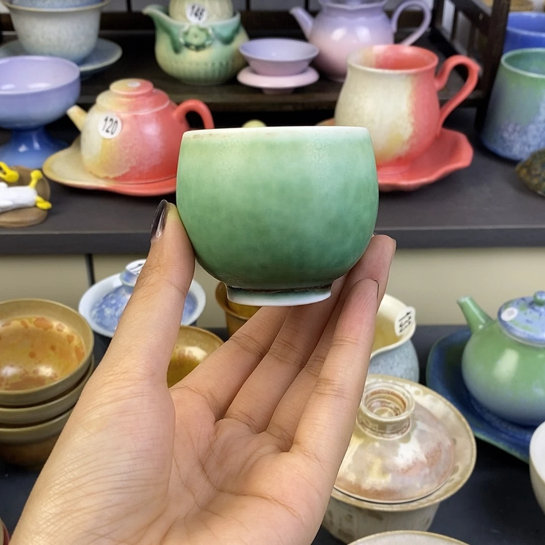 景德镇高温颜色釉茶杯
