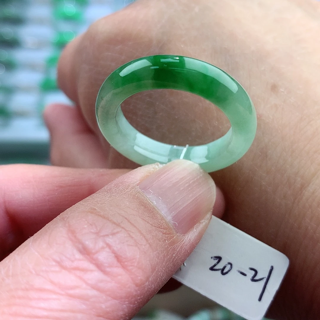 未镶嵌戒指翡翠20-21号