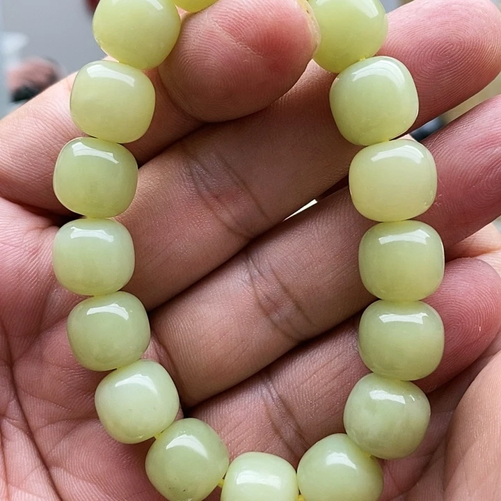 【闪购商品】未镶嵌手链和田玉13黄口