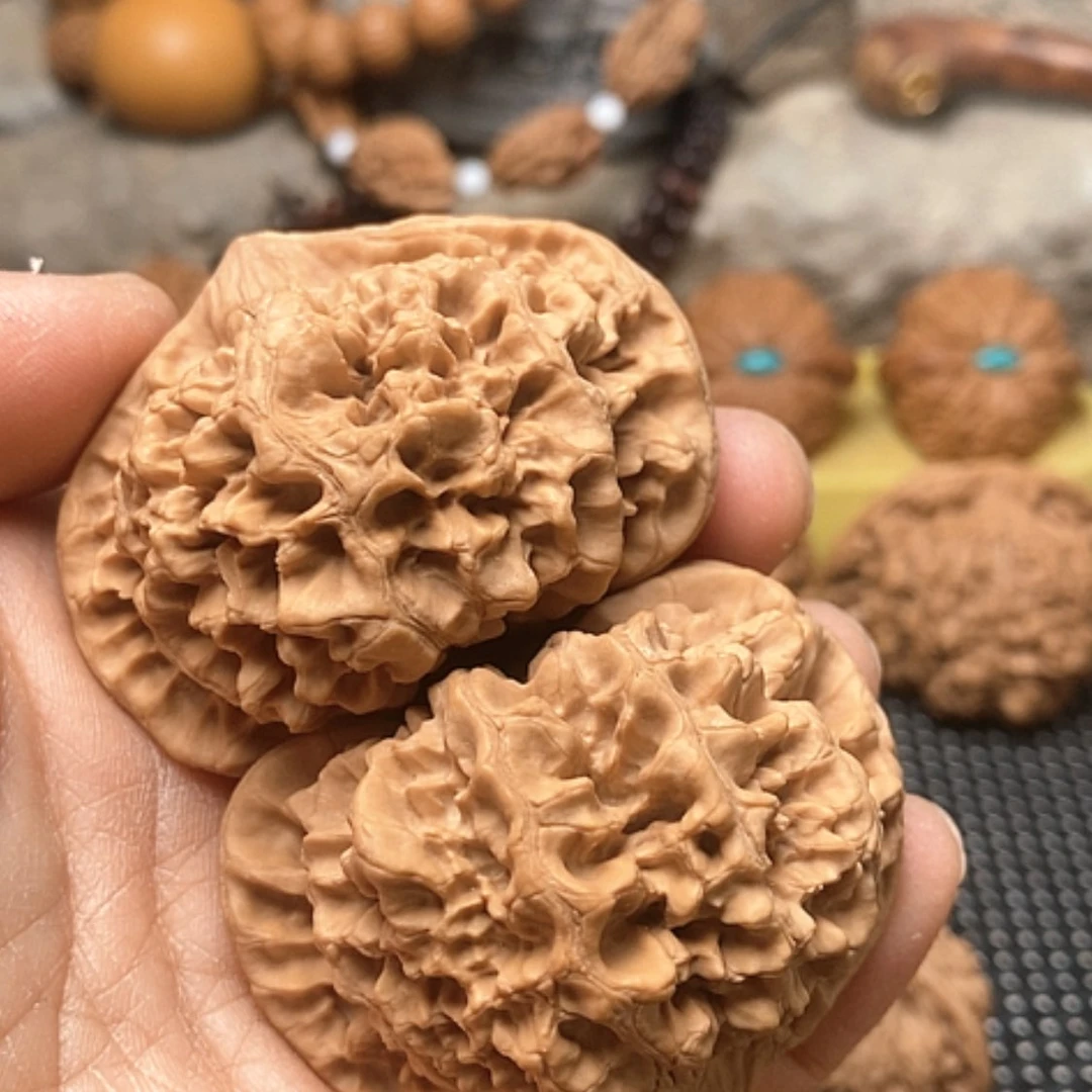 【闪购商品】文玩核桃把件精**镜54官帽
