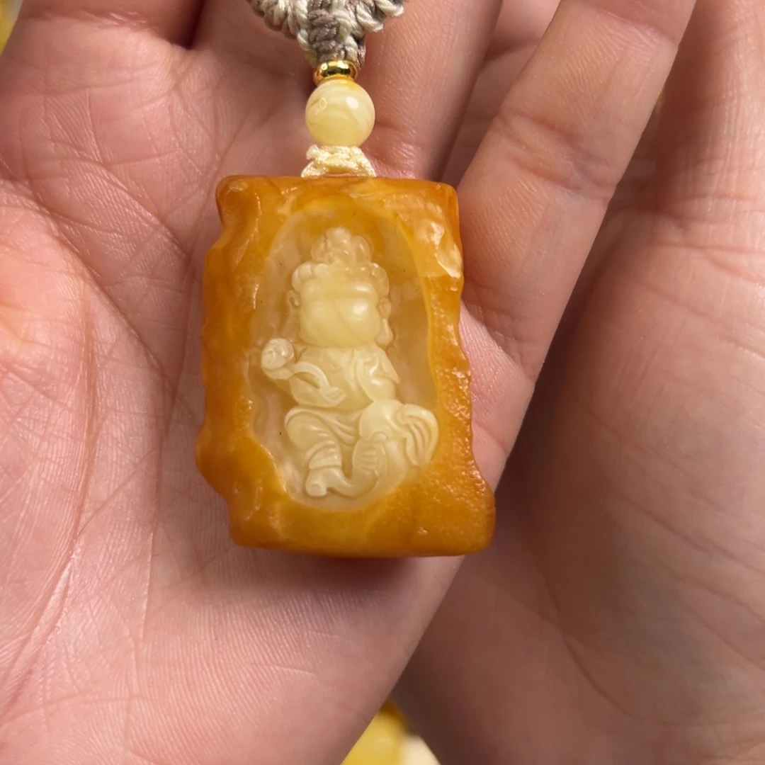 蜜蜡未镶嵌裸石龙蛇