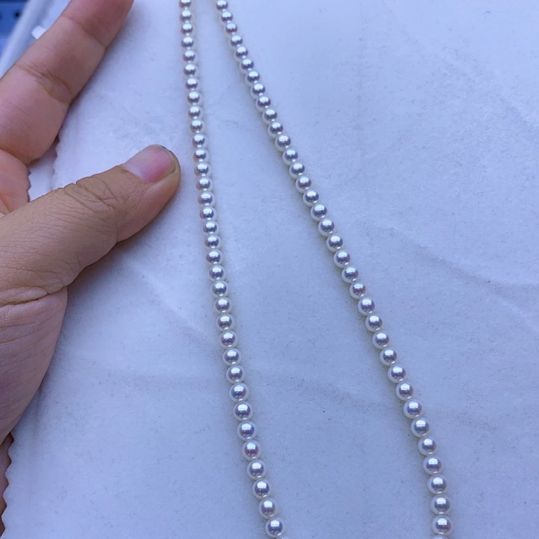 淡水珍珠18K金镶嵌颈饰