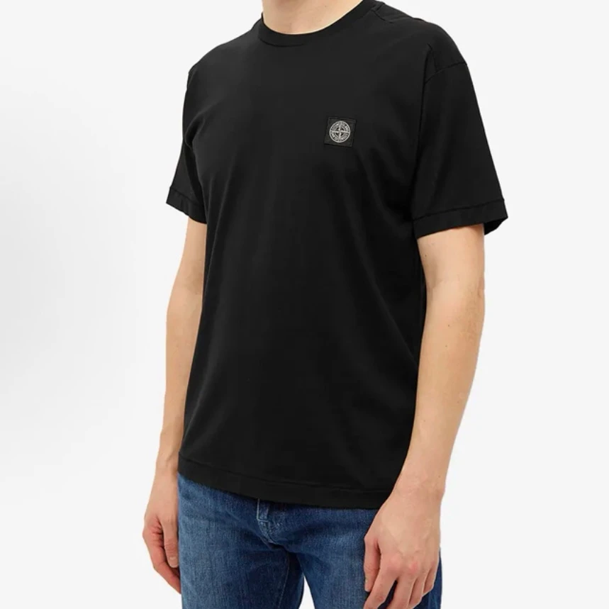 未使用 STONE ISLAND 石头岛经典胸口指南针刺绣logo短袖T恤