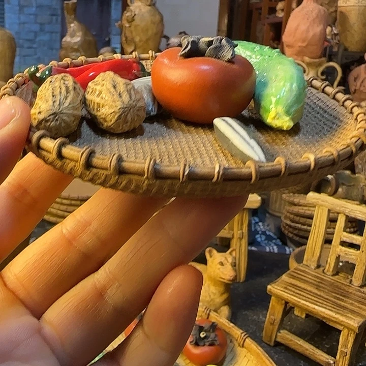 陶瓷手工雕刻陶瓷花生茶宠