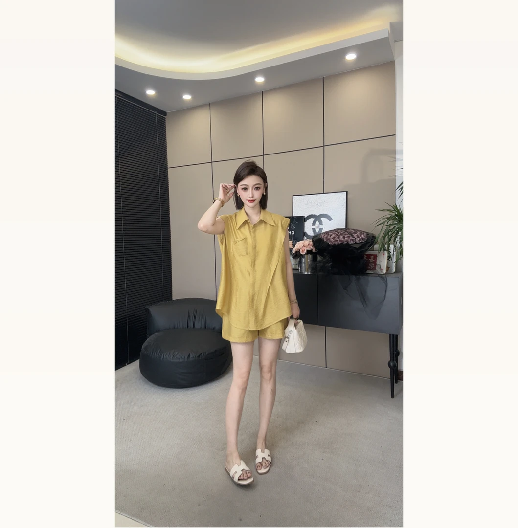 【美潼专属】老钱风洋气时尚外套套装马甲夏季小众设计感休闲