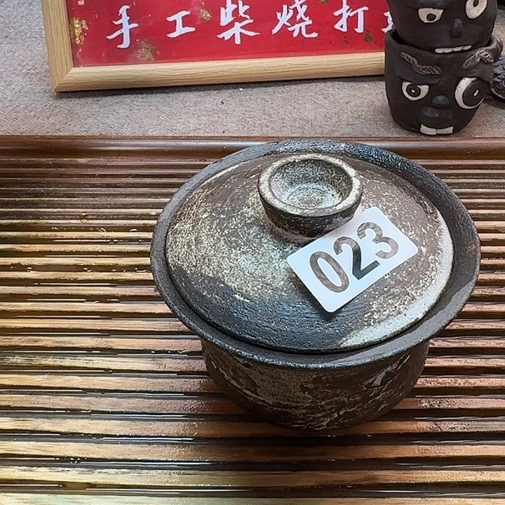 纯手工制作粗陶茶具