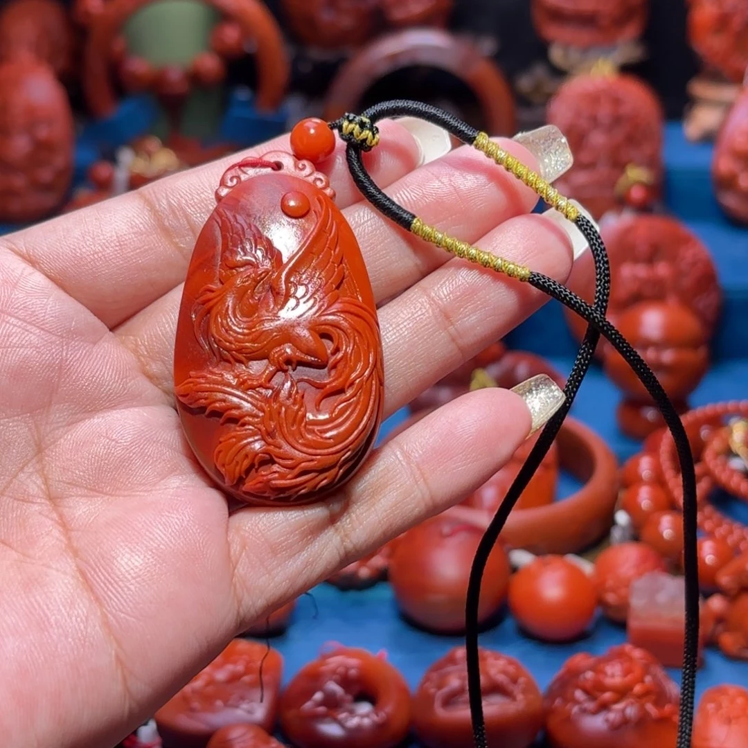 未镶嵌雕刻南红玛瑙