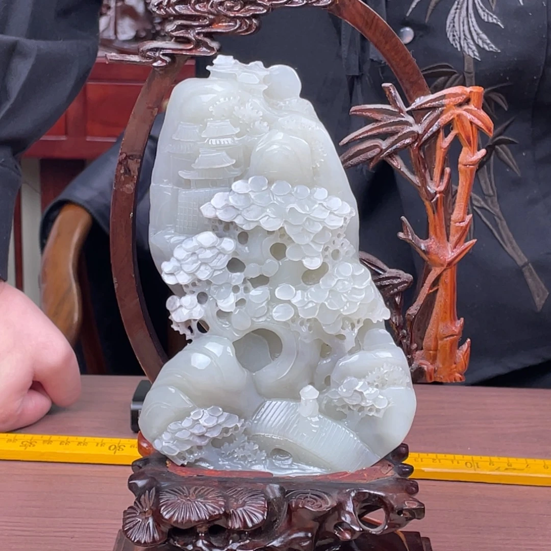 和田玉未镶嵌摆件