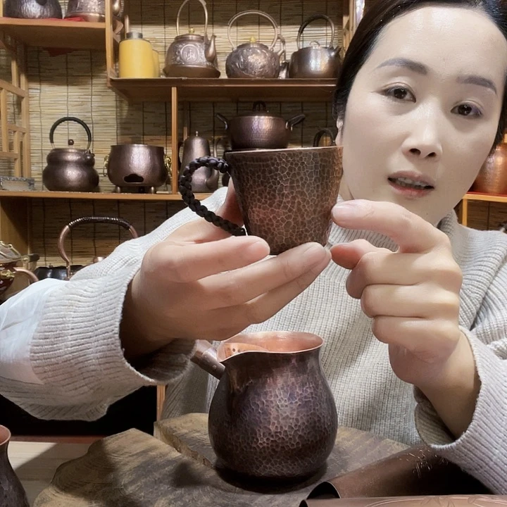 金属Z*s紫铜100茶碗3只