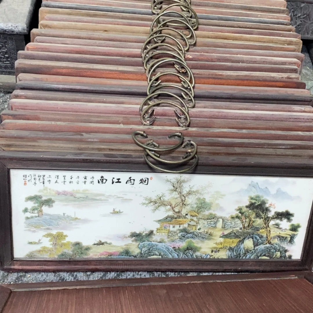 瓷53*21*1景德镇瓷板画柴窑烧制