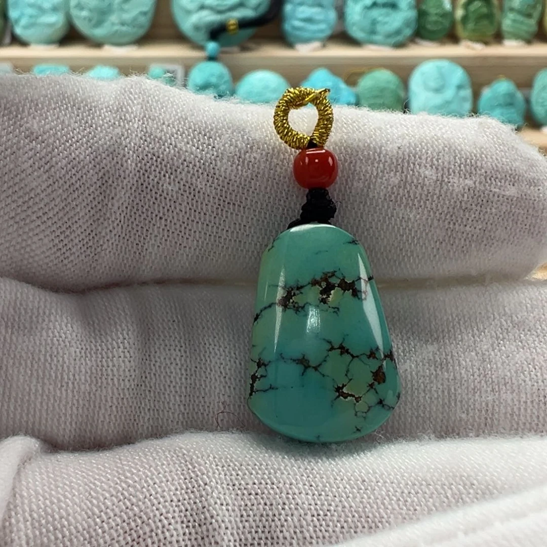 未镶嵌绿松石无事牌13mm