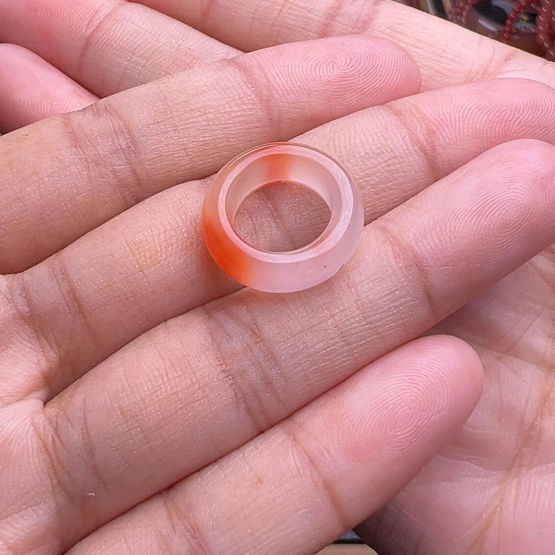 南红玛瑙未镶嵌珠宝奇石跑环11mm