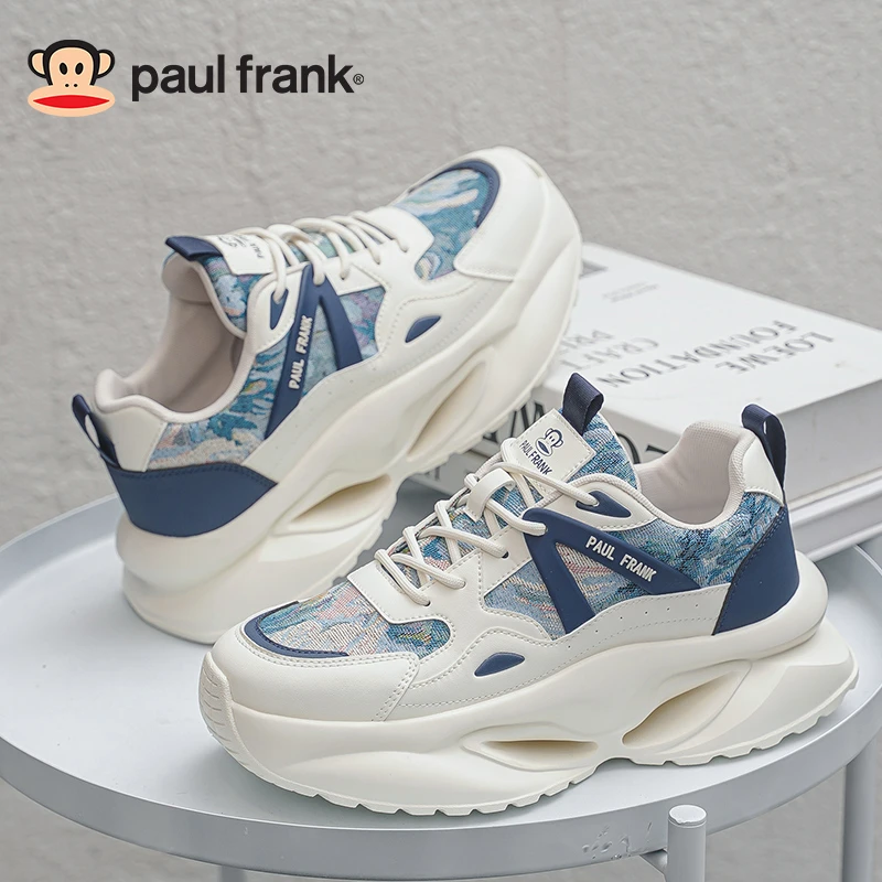 大嘴猴男鞋2025春季新款厚底耐磨运动鞋潮流复古文艺休闲老爹鞋