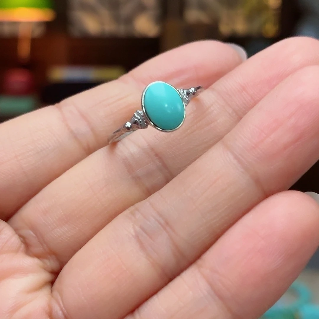 银S925镶嵌绿松石珠宝奇石