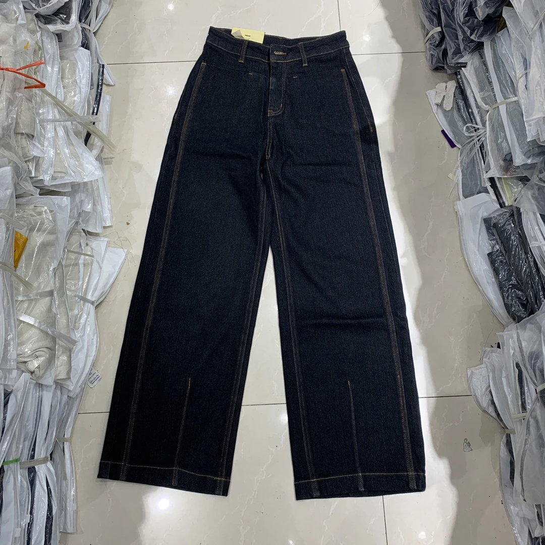 时尚百搭牛仔弯刀裤6122