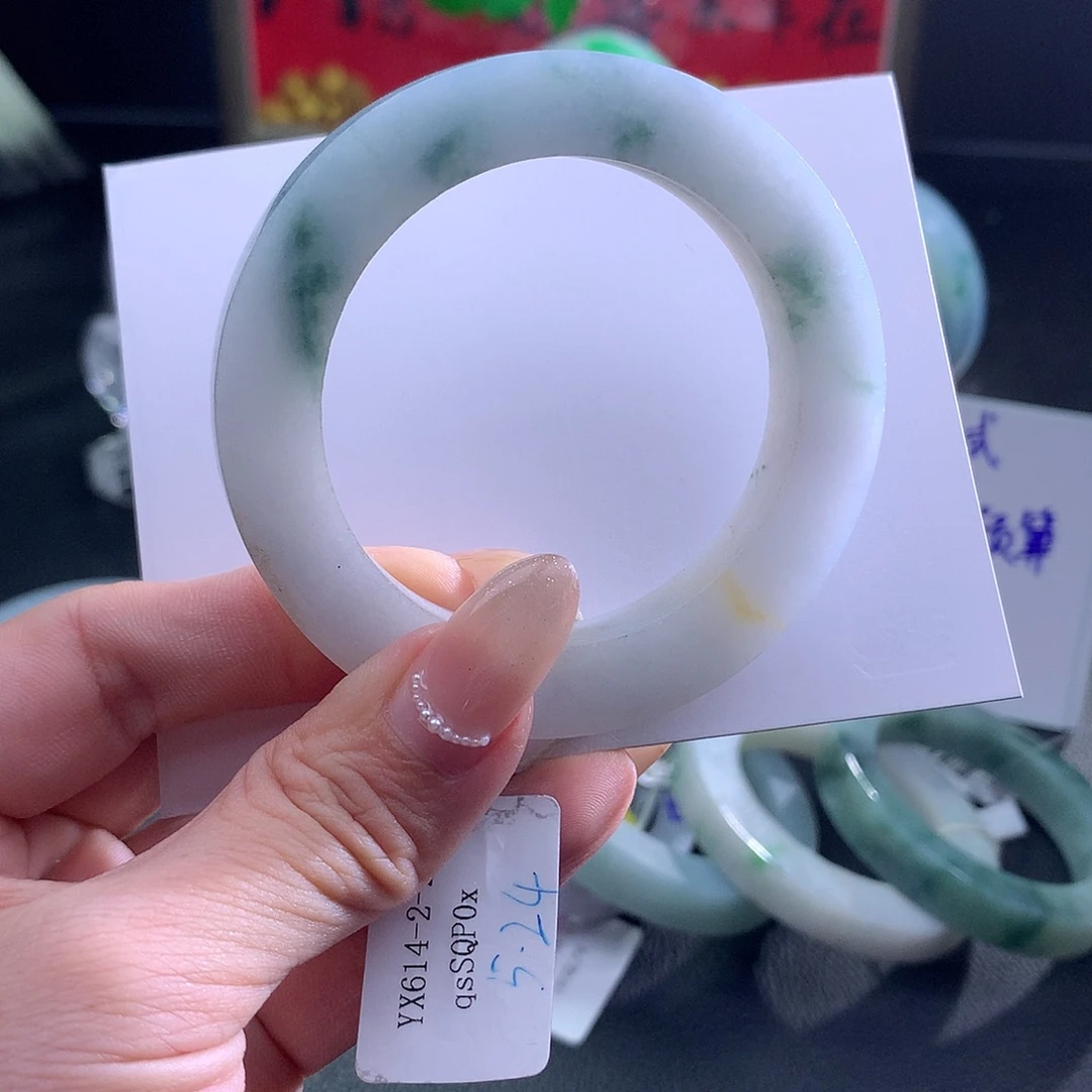 定制翡翠未镶嵌翡翠50-54美人条