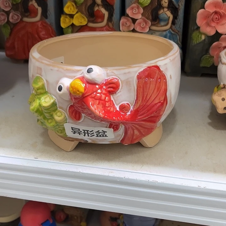 粗陶材质多肉花盆