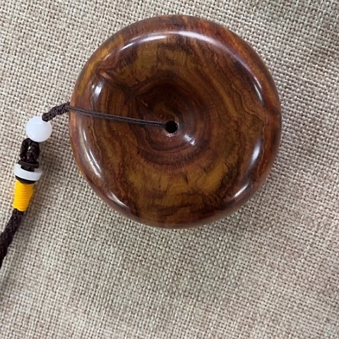 黄花梨/降香黄檀把件康***乐海南黄花梨