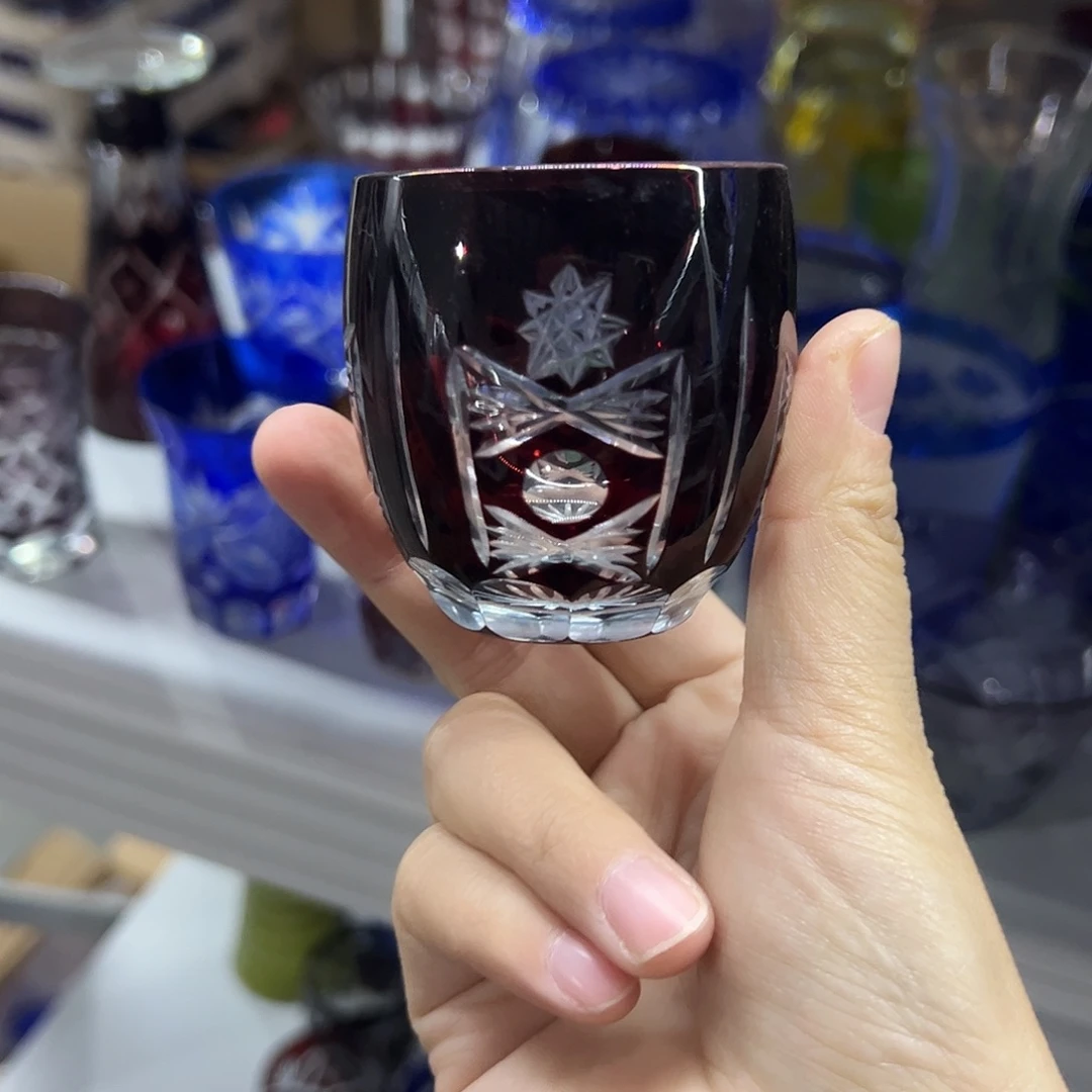 水晶玻璃平底款微瑕一个