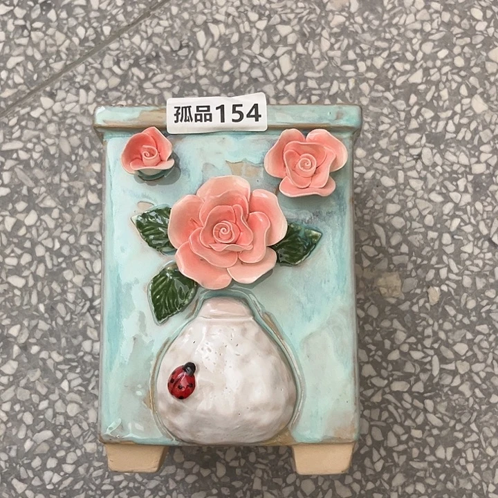 紫砂花盆粗陶材质多肉花盆154孤品