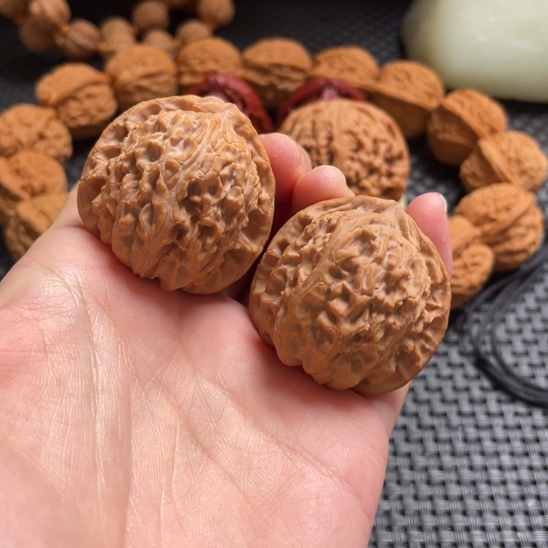 吊坠文玩核桃白狮子38全品