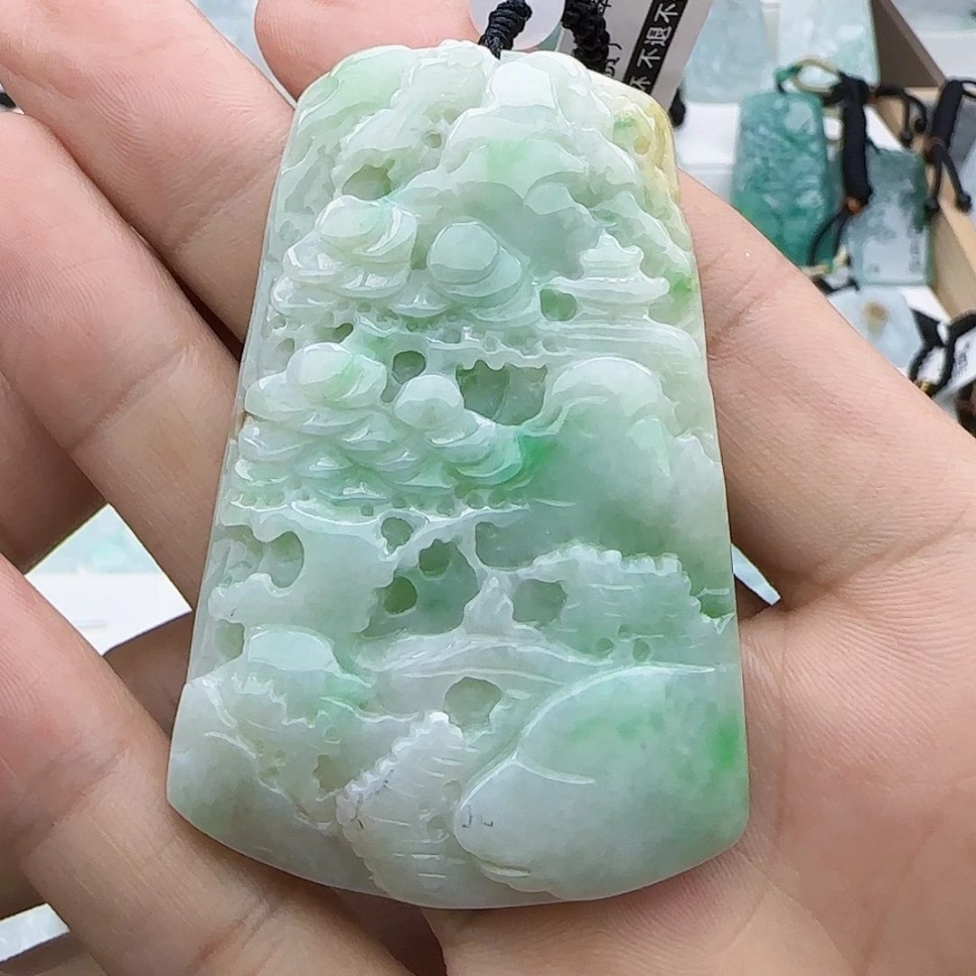 翡翠未镶嵌颈饰翡翠
