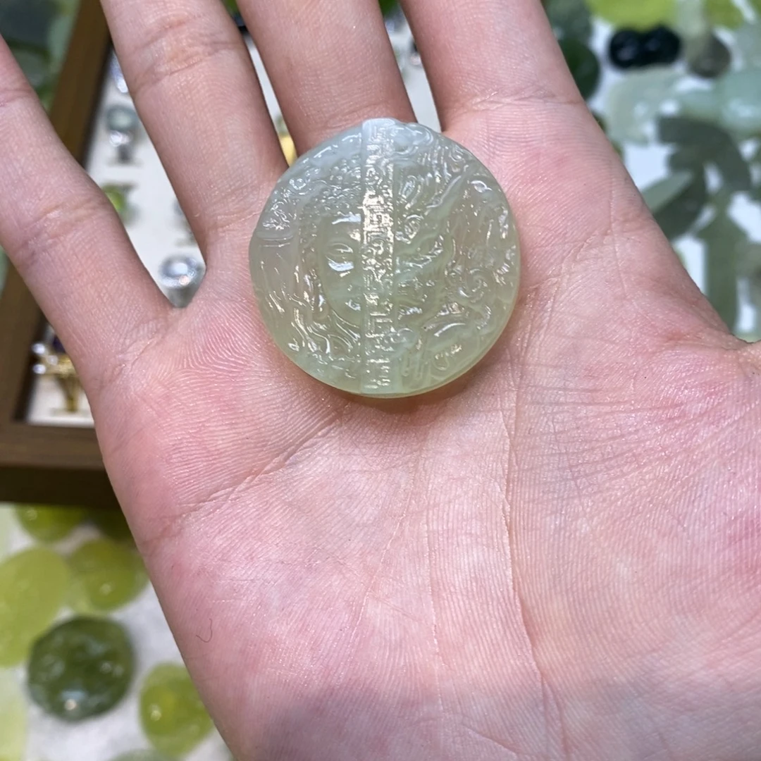 岫玉未镶嵌吊坠(不含链)