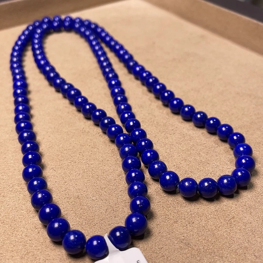 青金石未镶嵌精品佛珠108颗7.5mm