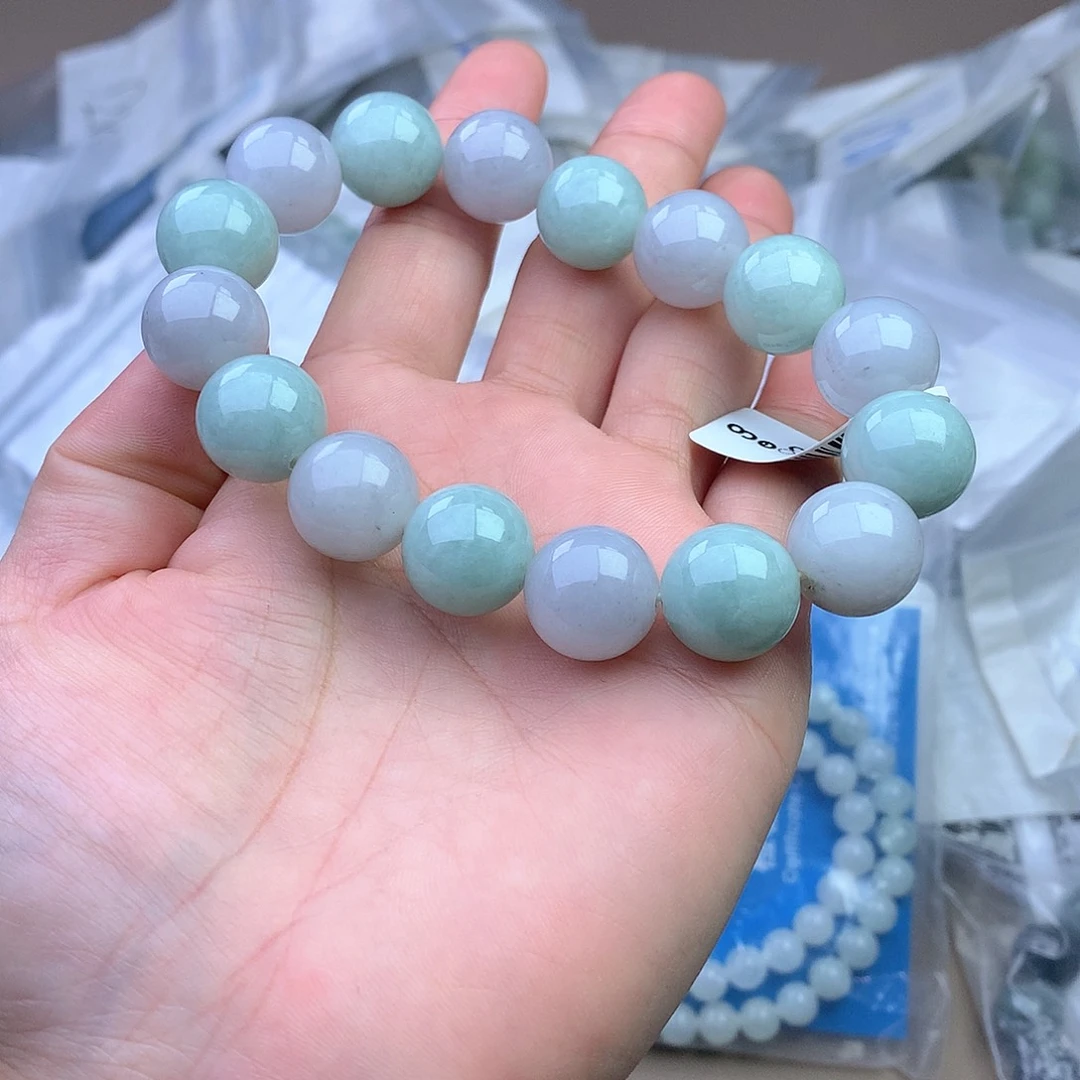 未镶嵌手串定制翡翠