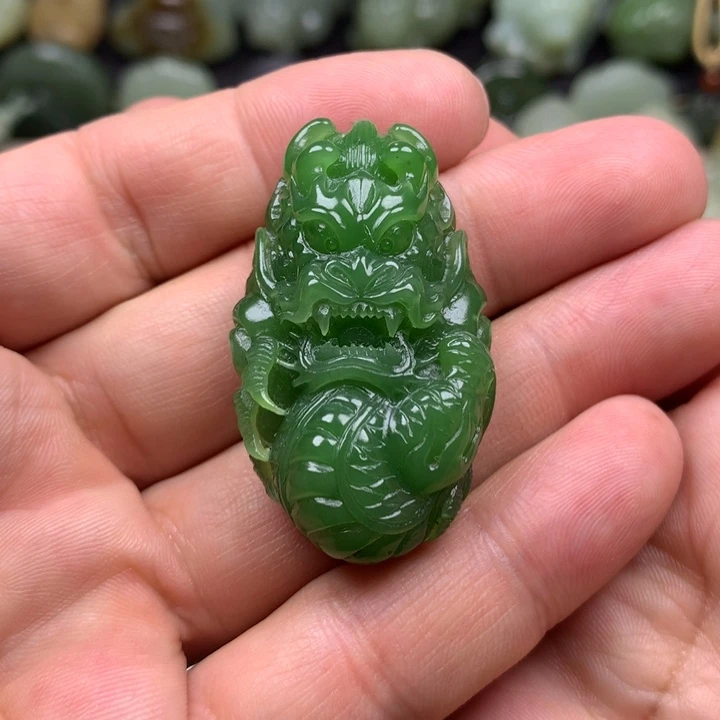 和田玉（碧玉）挂件未镶嵌