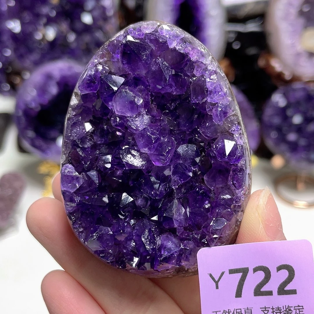 紫晶摆件未镶嵌晶震