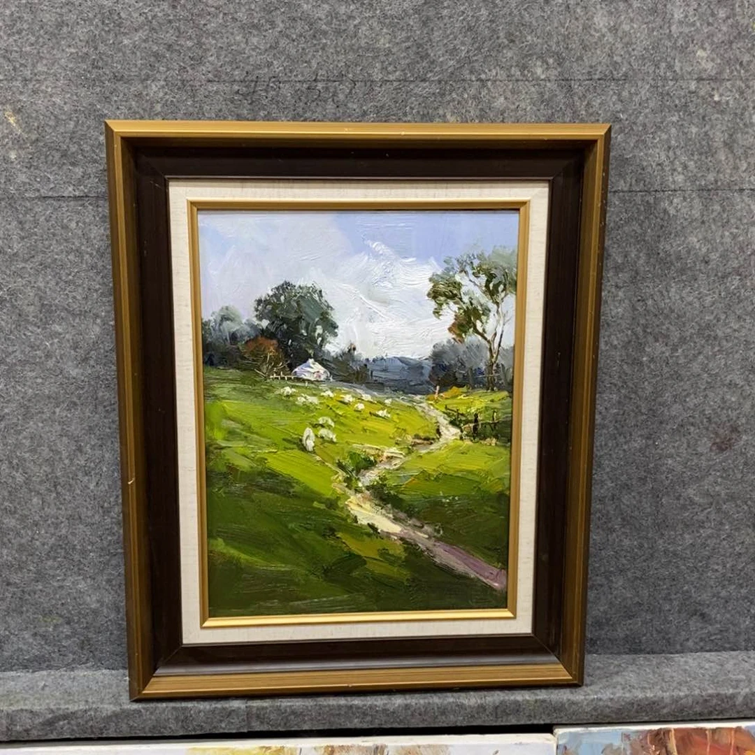 油画带外框油画作品