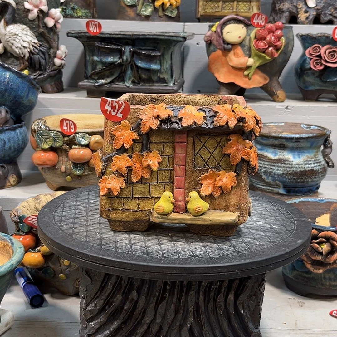 微瑕452 号陶然花器手工花盆