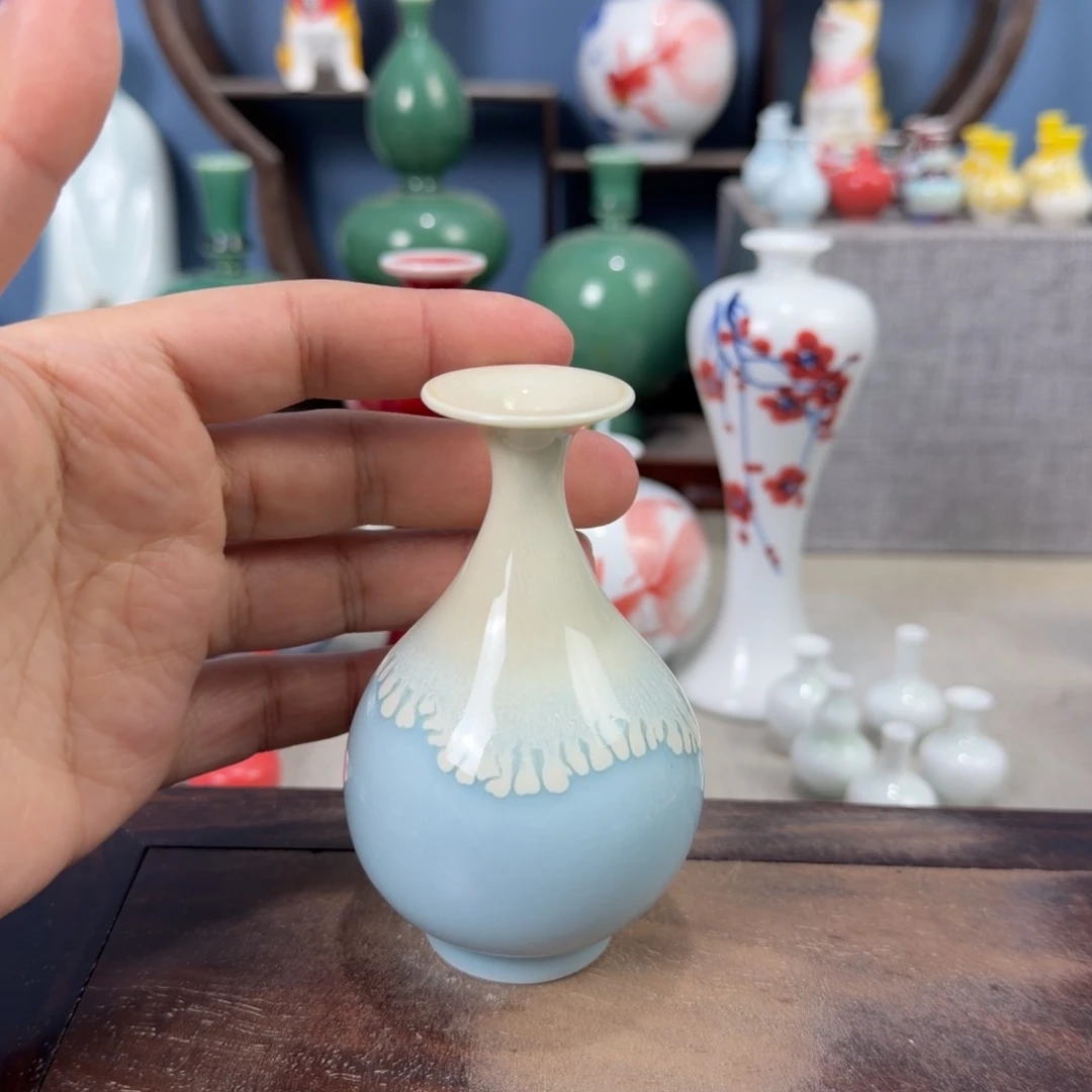 陶瓷手工小花器摆件