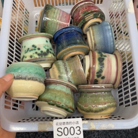 紫砂花盆微瑕003口径4.5左右