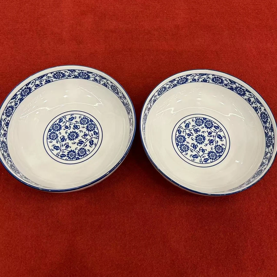 XB00089/陶瓷青花纹对碗