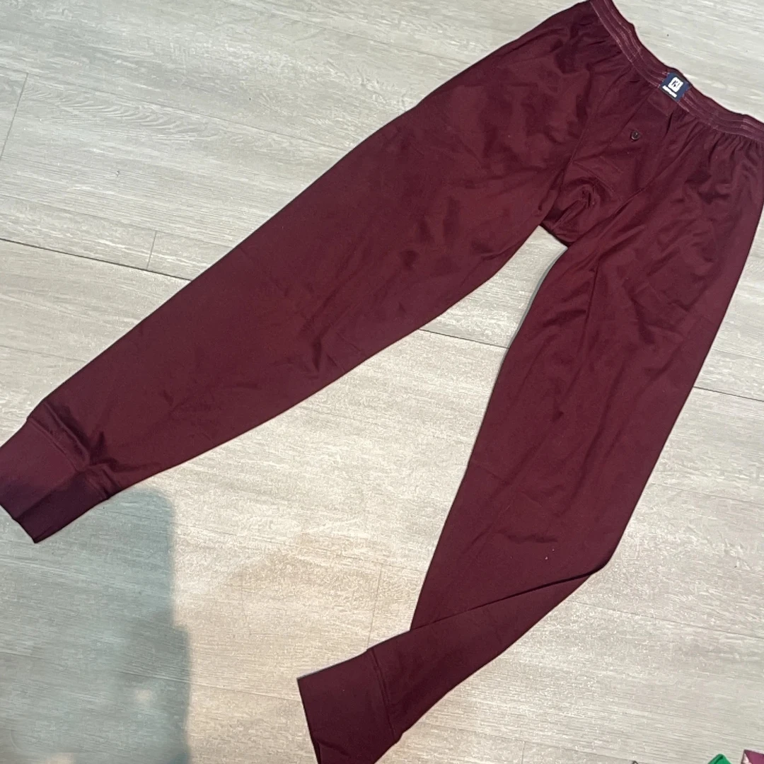 高腰印染宽松版型保暖成人保暖裤男款女款弹力运动