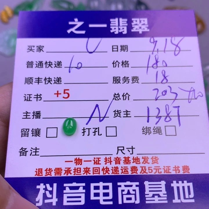 颈饰未镶嵌翡翠U***a