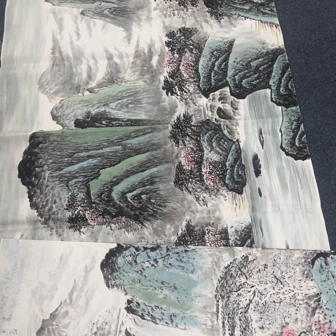 国画绘画作品多次