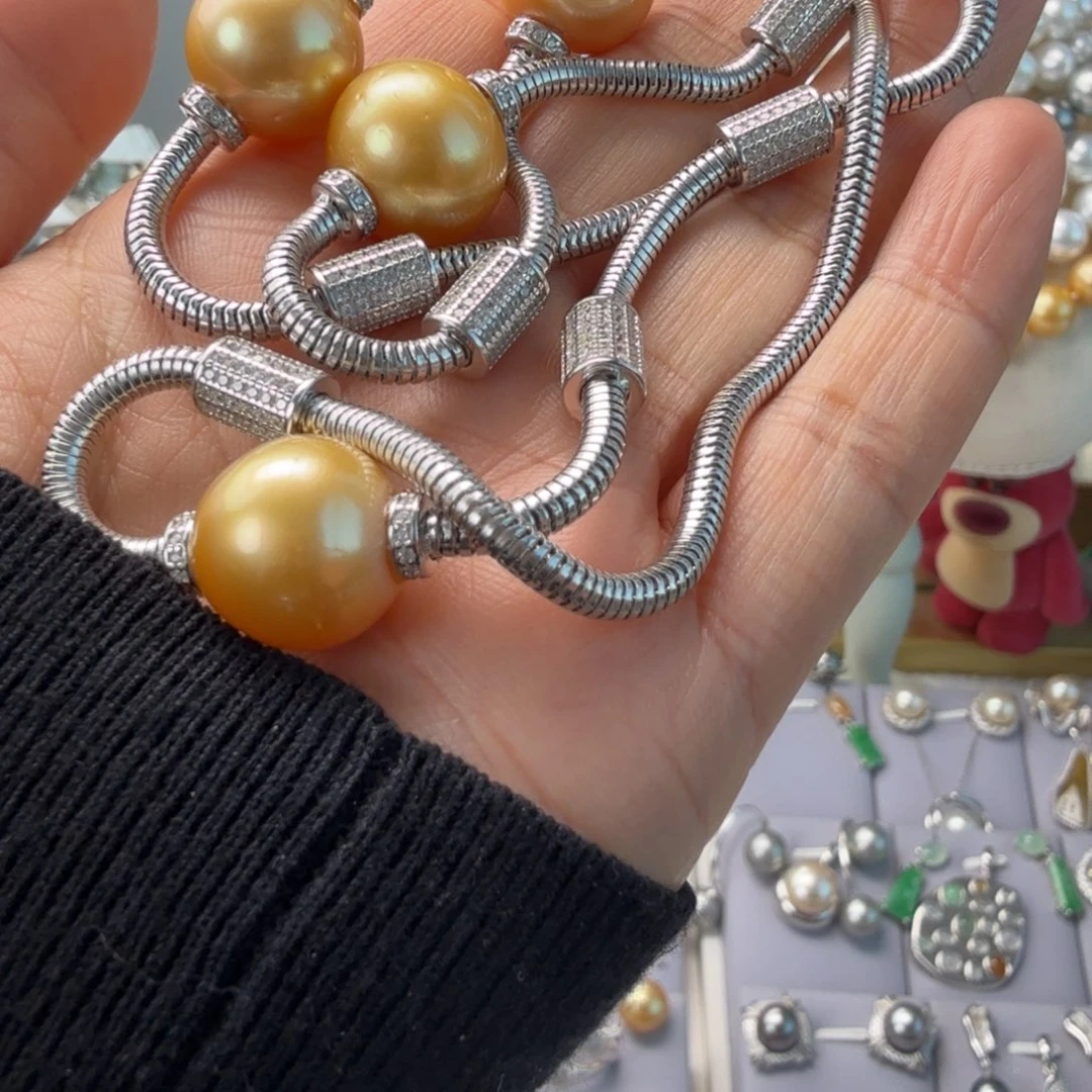 颈饰海水珍珠银S925镶嵌