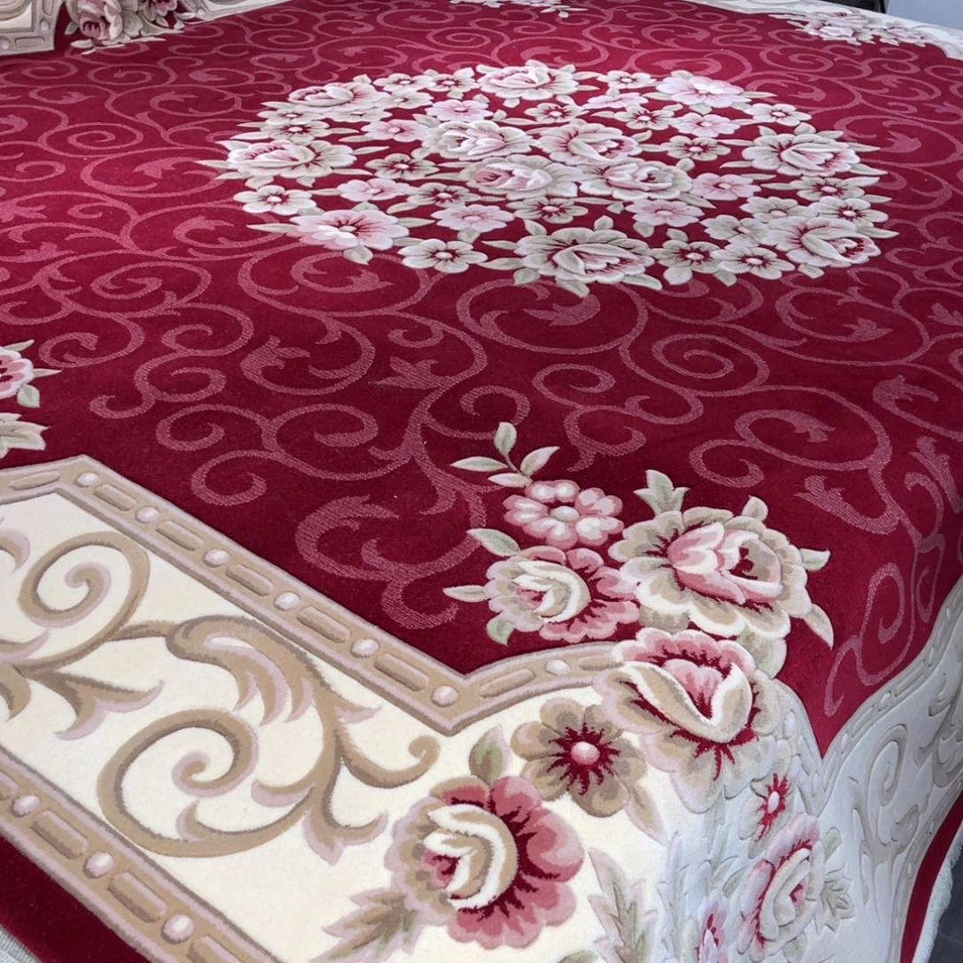 羊毛3×3米纯羊毛加厚立体花特价地毯