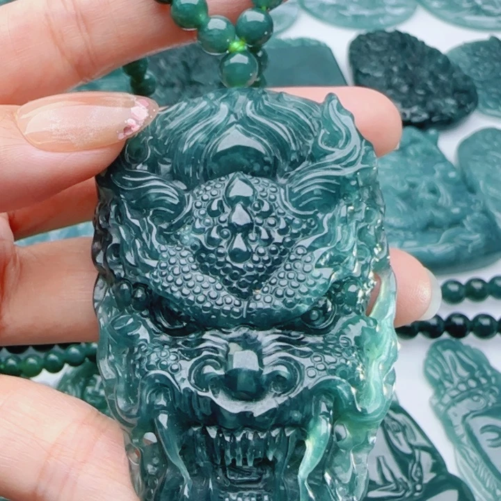 翡翠未镶嵌颈饰多样性发货天然A货翡翠