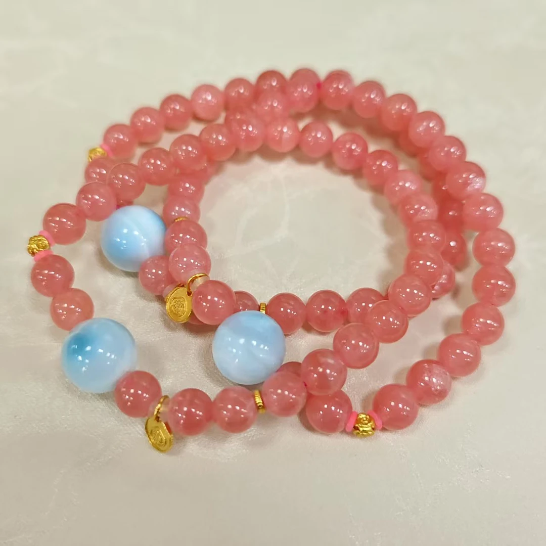 【小院甄选】原创红纹石单圈手链约6-11mm 多样性发一件 2227ERJ