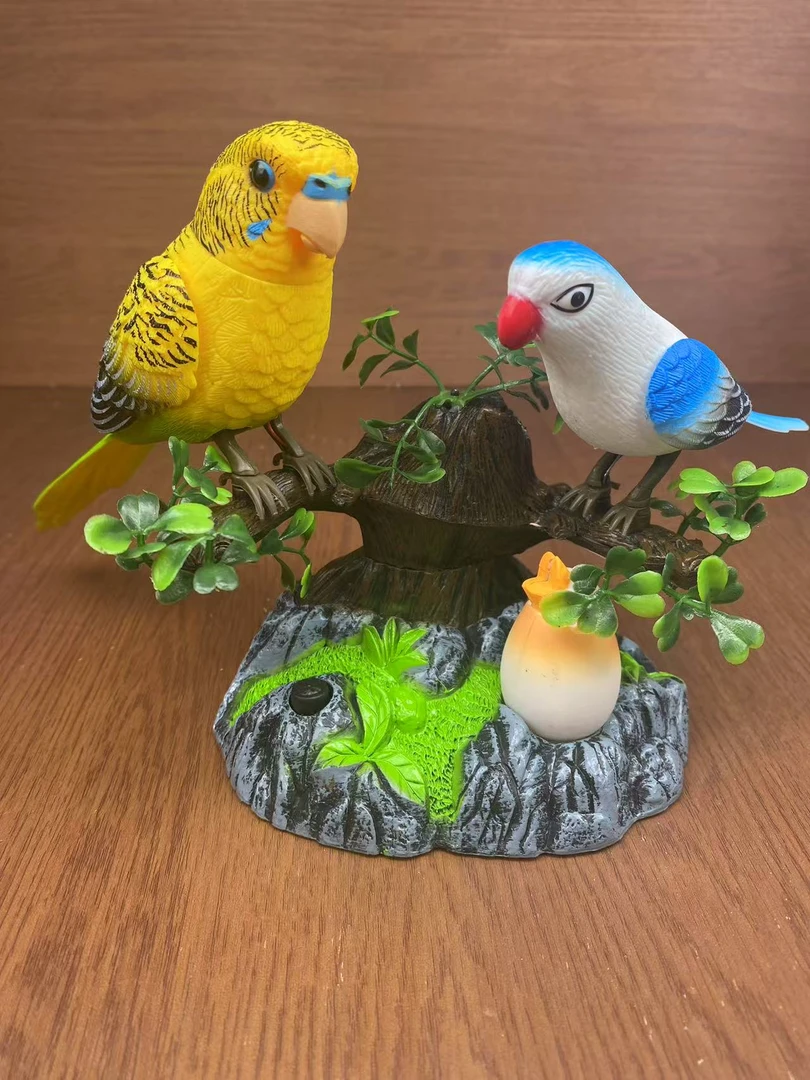 鹦鹉声控小鸟儿童感应玩具装饰摆件厂家批发