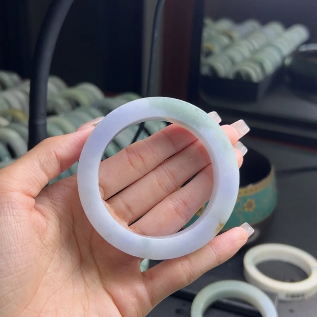 定制翡翠紫色未镶嵌自***！