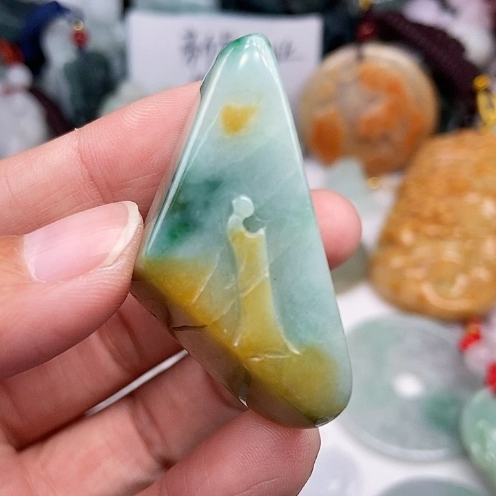 未镶嵌挂件翡翠翡翠