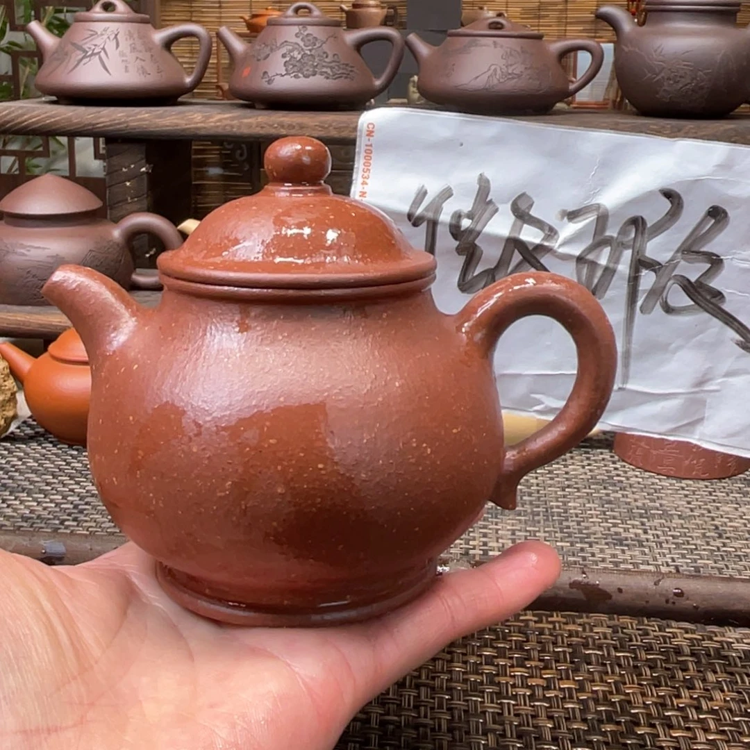 紫砂茶壶宜兴原矿紫砂手工制微255