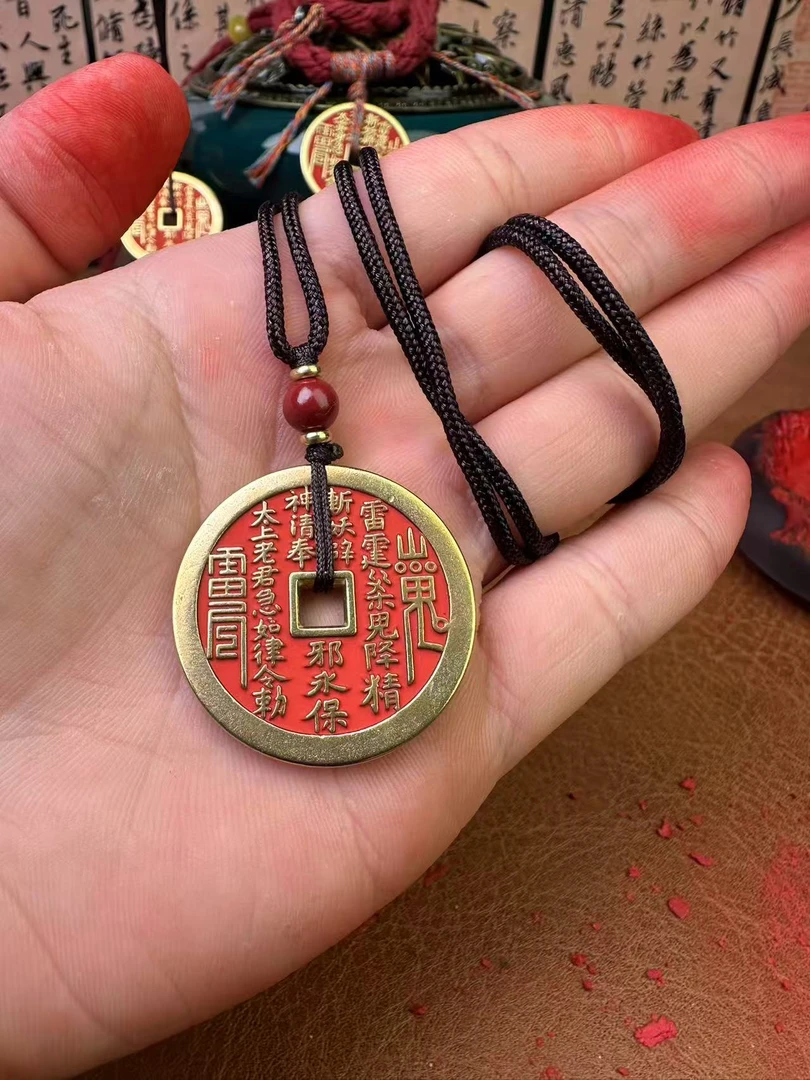 纯铜手链 正宗山贵花钱家居正品纯黄铜摆件/吊坠/手工