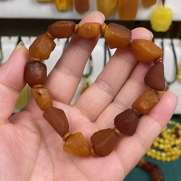 蜜蜡未镶嵌珠宝奇石手串2